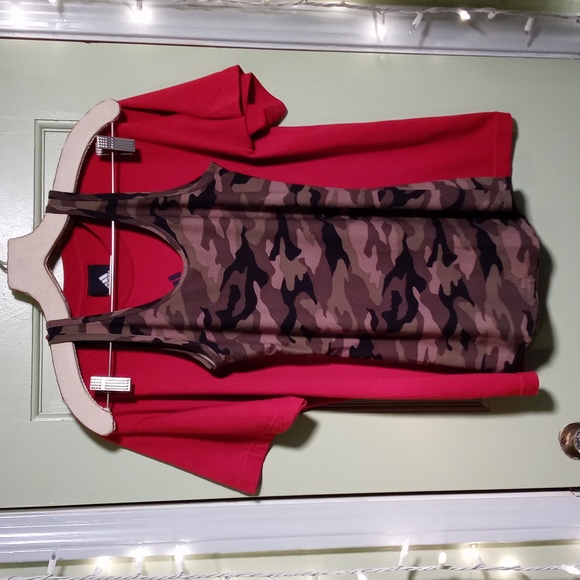 Women's No Boundaries S green army camo Blessed tank top - Picture 5 of 5